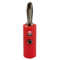 Plug Banana Plastico Rojo Con Tornillo MIYAKO USA