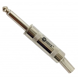 Plug 1/4 (6.5MM) Mono Metal Hq C/resorte VOYZ