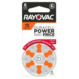 Pila para aud�fonos 1.45V blister x6 VARTA