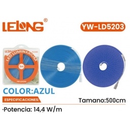 Cinta Led Neon 5M Azul 14.4W LELONG