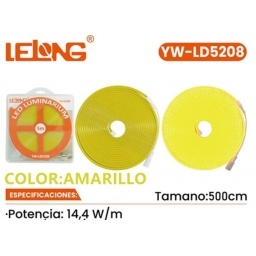 Cinta Led Neon 5M Amarillo 14.4W LELONG