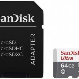 Memoria Micro Sd 64GB C 10 Cadaptador - 100 MBs