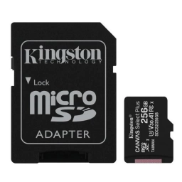 Memoria Micro Sd 256GB Clase 10 C/adaptador - 100MB/S - Canvas Select Plus KINGSTON
