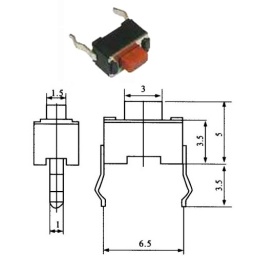 TACT SWITCH A06-3X6X5 180
