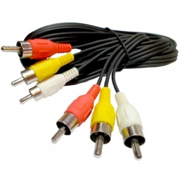 Cable 3 rca 3 rca video 1.80mts.