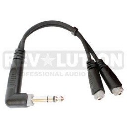 Cable Adaptador Plug 1/4" a 2 Jack 3.5 Mm
