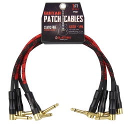 Cable 1/4 (6.5MM)" a 1/4" Patch Pack 4 Cables