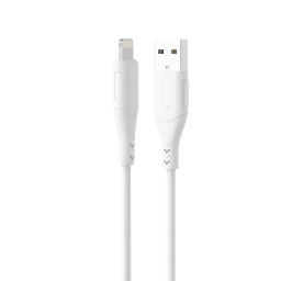 Cable de Datos y Carga Lightning a USB 2.4A - 1MT.