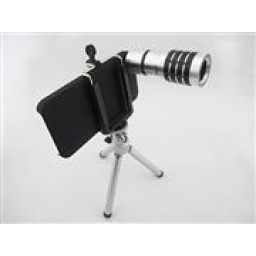 Kit Lente Telescopio de Metal 1012X Zoom Magnifier + Trpode Stand + Case P Iphone 5