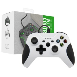 Joystick con Cable Xbox One  Slim - Blanco XO304B