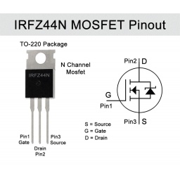 Transistor IRFIZ44N