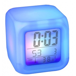 Reloj Despertador con Termometro y Luces