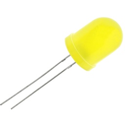 LED 10mm Difuso color Amarillo