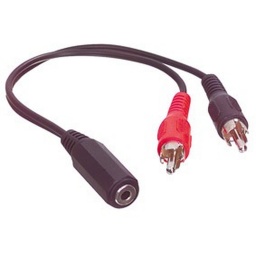 Cable Adaptador Jack 3,5 St. a Doble Plug Rca