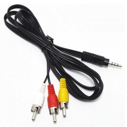 Cable audio y video 3.5mm a 3 rca