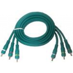 Cable 3 RCA 3 RCA BK PRO 1.82 MTS