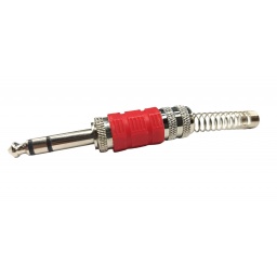 Plug 1/4 (6.5mm) Stereo metalico rojo o verde