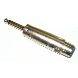 Adaptador XLR hembra a Plug 1/4 (6.5mm) mono
