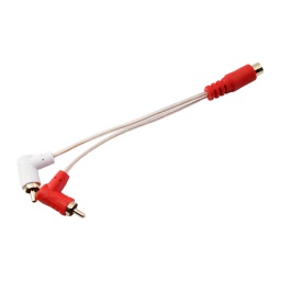 Cable Adaptador 2 Plug Rca a Jack Rca 15 cm