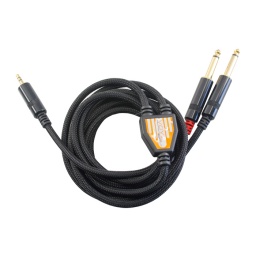 Cable Profesional 3.5MM Stereo a 2 Conectores 14 Mono - 1.8 M