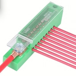 Caja de conexiones FJ6JHD, divisor unipolar, conector de cable de medicin de 1 entrada 9 salidas, bloque de terminales
