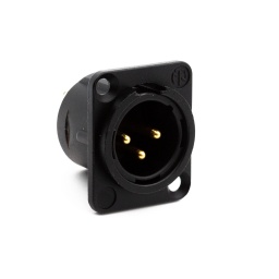 Conector XLR Macho Chasis Neutrik