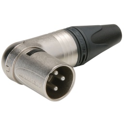 Conector XLR Macho acodado