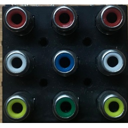 Modulo 9 Jack Rca Chasis Audio y Video