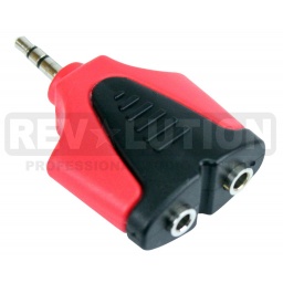 Adaptador de Audio doble jack 3.5 mm a plug 3.5 mm Revolution REVOLUTION