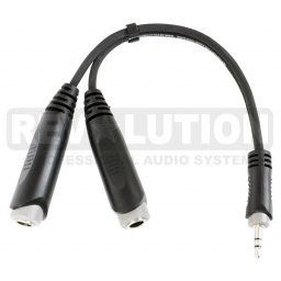 Cable Adaptador de audio 2 Jack 1/4" a Plug 3.5MM Stereo- 20 cm REVOLUTION