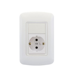 Modulo Atenea Plus con Schuko 2P+T con Seguro MOLVENO