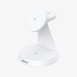 Cargador Inalambrico Inductivo Qi  3 en 1 BWOO