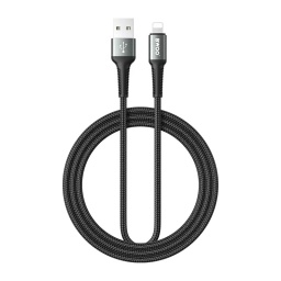 Cable de Datos y Carga Lighting a USB Con Malla - 2.4AH 1MT. BWOO