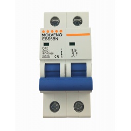 Llave Termica Interruptora Termomagnetica 40A Tipo C 2P MOLVENO
