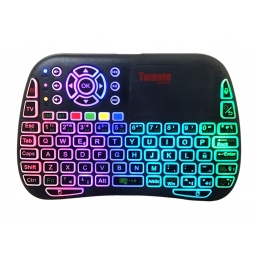 Teclado Mini Inalambrico P/tv Box Bluetooth Retroiluminado con Voz TOMATE