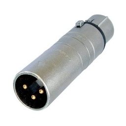Adaptador de Audio XLR hembra 3 pin a XLR macho  NEUTRIK