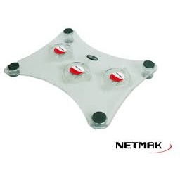 Cooler Notebook-3x Fan 6cm Acrilico NETMAK