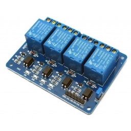 Mdulo de Relay de 12V de 4 Canales, Gatillo Bajo con Optoacoplador para Arduino