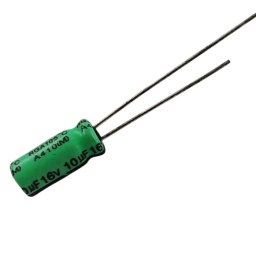 CONDENSADOR ELECTROLITICO 10UF X 16 VOLT 105 RADIAL LELON