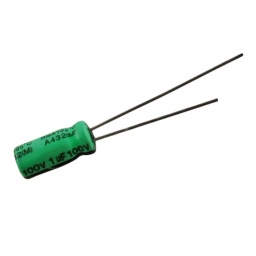 CONDENSADOR ELECTROLITICO 1UF X 100 VOLT LELON
