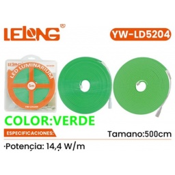 Cinta Led Neon 5M Verde 5M 14.4W LELONG