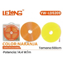 Cinta Led Neon 5M Naranja 5M 14.4W LELONG