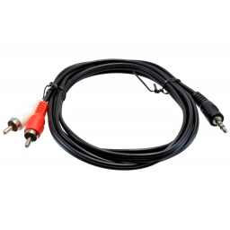 Cable doble RCA a 3,5 Stereo Dorado 1 metro