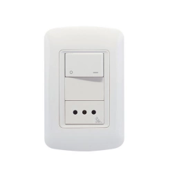 Modulo Atenea Plus con Toma 2P+T con Seguro + Interruptor Bipolar MOLVENO