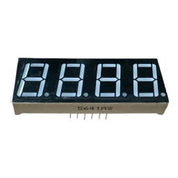 Display 4 Dgitos 7 Segmentos de 0.56" Rojo Ctodo 19X50MM 5641AS