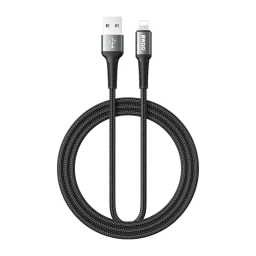 Cable de Datos y Carga Lighting a USB Con Malla - 2.4AH 1MT. BWOO