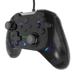 Joystick con Cable Xbox One  Slim - Crystal Black TOP WOLF