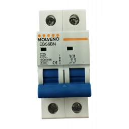 Llave Termica Interruptora Termomagnetica 25A Tipo C 2P MOLVENO