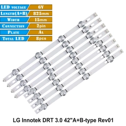 Backlight Set 8 Piezas Tira de Led Para Tv LG42 THEONE