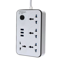 Alargue Zapatilla 4 Tomas Universal+ 3 USB TREQA